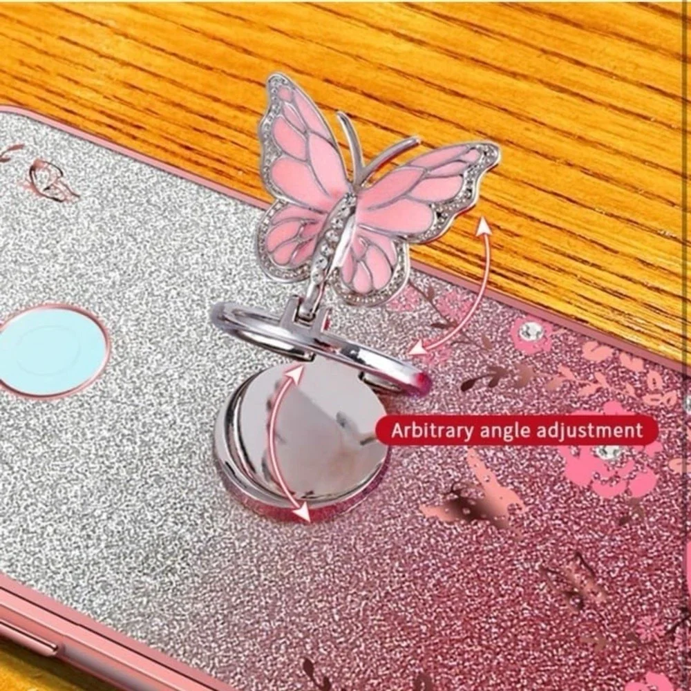 Glitter Case for Redmi Note 8 Cover Floral Pattern Bling Soft Silicone Shockproo